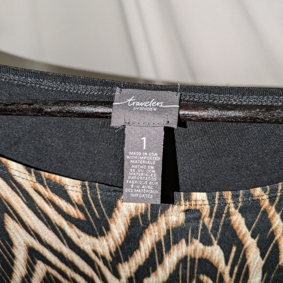 Chico's Animal Print Blouse - Picture 6 of 9